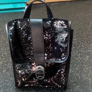 Brand New Without Tags Dr Marten RARE Sequin Black Backpack